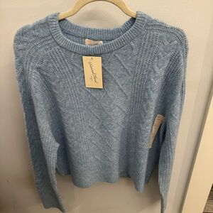 Universal Thread Light Blue Cable Knit Sweater